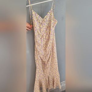CUPSHE Mermaid Dress V Neck Adjustable Straps Slip Dress Floral Print